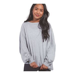 Free People Shes Everything oversized top in Healthgrey size XS NWT soft cotton
